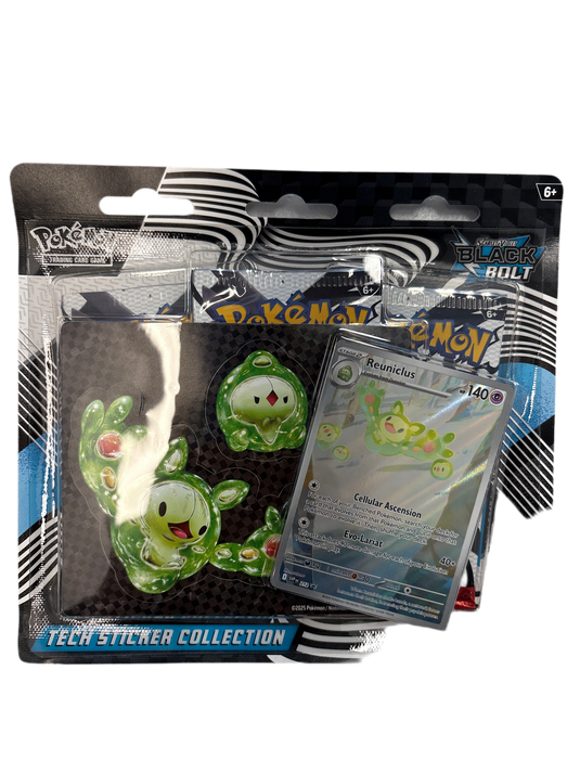 Pokemon Black Bolt Tech Sticker 3 pack