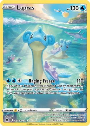Lapras GG05  - Holofoil SWSH Crown Zenith Galarian Gallery - Ultra Rare