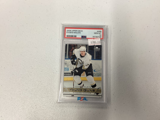 2006 upper deck evgeni malkin psa 10