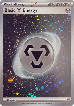 Basic Metal Energy (Cosmos Holo) 008  - Holofoil SVE Scarlet & Violet Energies - Common
