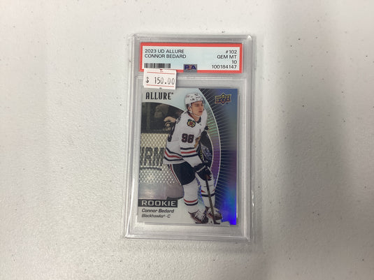 2023 upper deck allure Connor Bedard psa 10