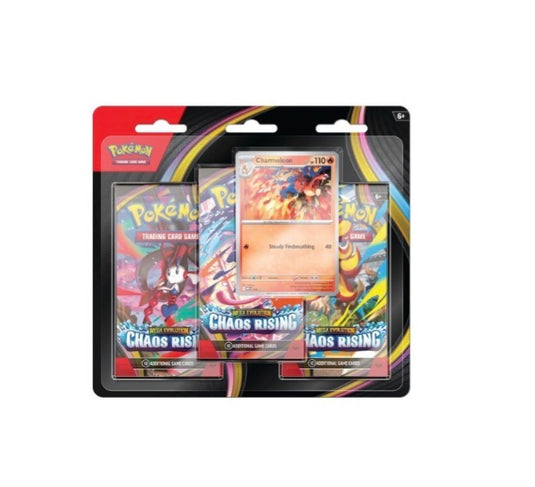 POKEMON ME05 CHAOS RISING 3 PACK - 1 PER PERSON - Ship / Available May 22/26