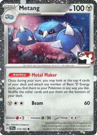 Metang (Cosmos Holo) 114/162  - Holofoil Prize Pack Series Cards - Common