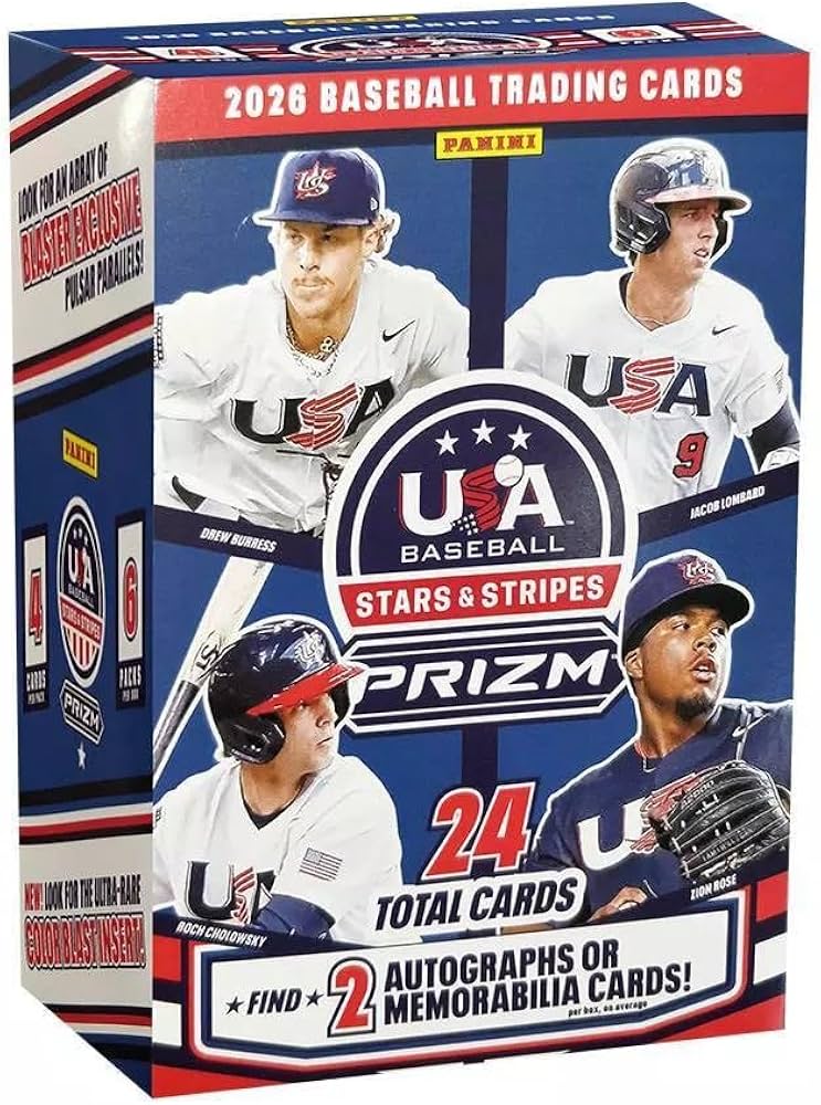 2026 Baseball Prizm USA Stars & Stripes Blaster Box