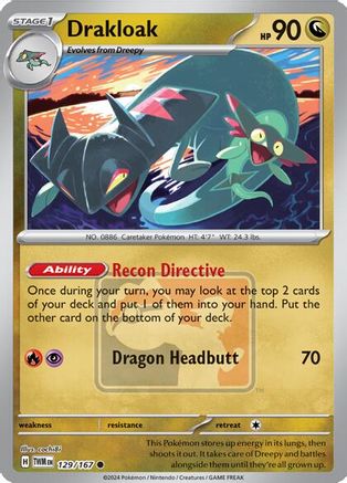 Drakloak 129  - Reverse Holofoil League & Championship Cards - Promo