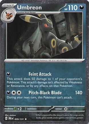 Umbreon (Cosmos Holo) 059  - Holofoil Miscellaneous Cards & Products - Rare