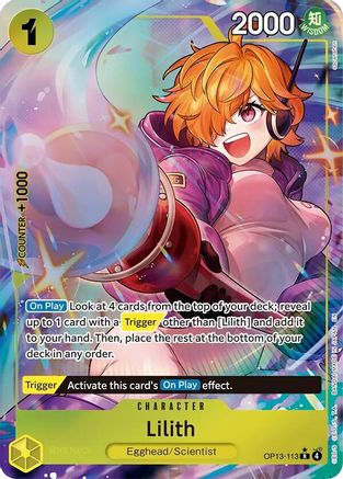 Lilith (Alternate Art) (OP13-113) - Carrying On His Will Foil