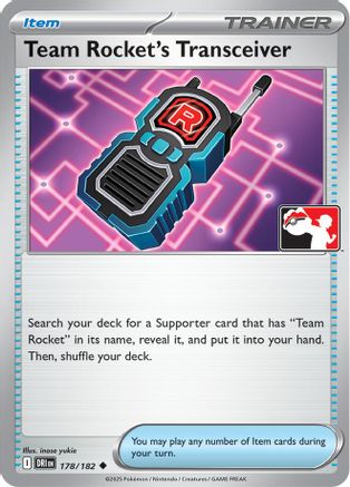 Team Rocket's Transceiver 178/182  Prize Pack Series Cards - Uncommon