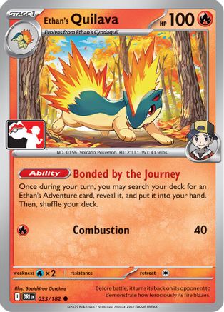 Ethan's Quilava 033/182  Prize Pack Series Cards - Common