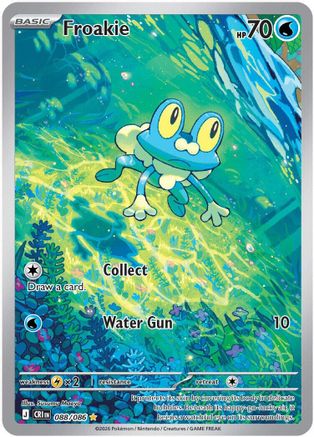 Froakie 088/086  - Holofoil ME04 Chaos Rising - Illustration Rare