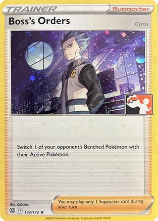 Boss's Orders [Cyrus] (Cosmos Holo) 132/172  - Holofoil Prize Pack Series Cards - Rare