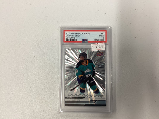 2024 upper deck PWHL Sarah fillier psa 10