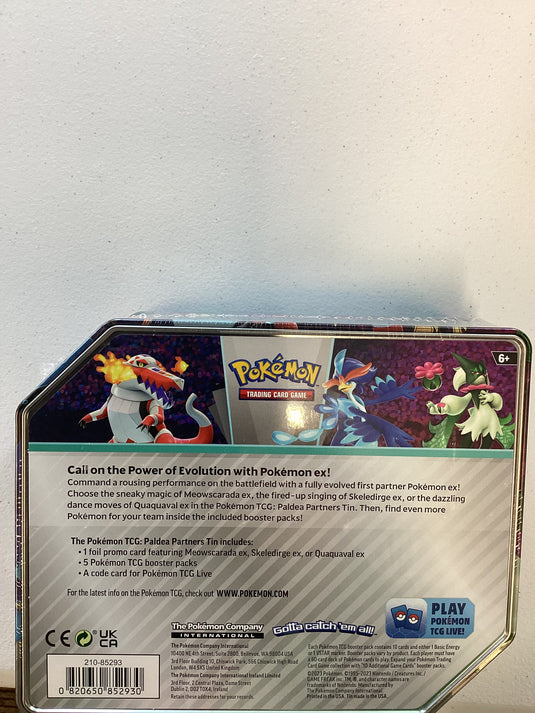 Pokémon Skeledirge tin - 5 pack