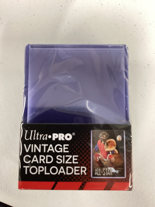 Ultra pro vintage card size toploader