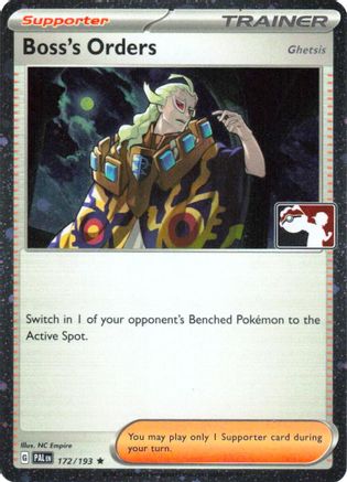 Boss's Orders [Ghetsis] (Cosmos Holo) 172/193  - Holofoil Prize Pack Series Cards - Rare
