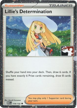 Lillie's Determination (Cosmos Holo) 119/132  - Holofoil Prize Pack Series Cards - Uncommon