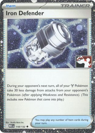 Iron Defender (Cosmos Holo) 118/132  - Holofoil Prize Pack Series Cards - Uncommon