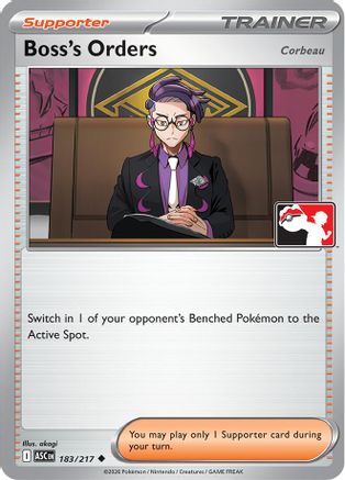 Boss's Orders [Corbeau] 183/217  Prize Pack Series Cards - Uncommon