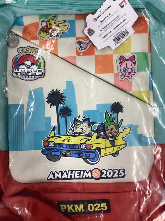 Pokémon center exclusive 2025 Anaheim worlds backpack