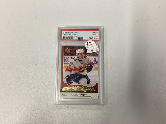 2017 upper deck Owen Tippett psa 9 UD exclusive