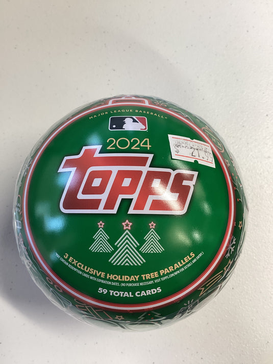 2024 Topps holiday ball tins