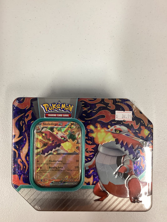 Pokémon Skeledirge tin - 5 pack
