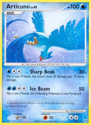 Articuno (16)  - Reverse Holofoil Supreme Victors - Rare