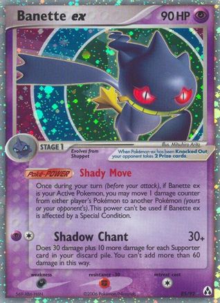 Banette ex/92  - Holofoil Legend Maker - Ultra Rare