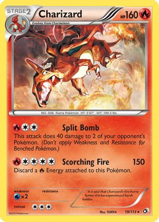 Charizard 019  - Holofoil Legendary Treasures - Holo Rare