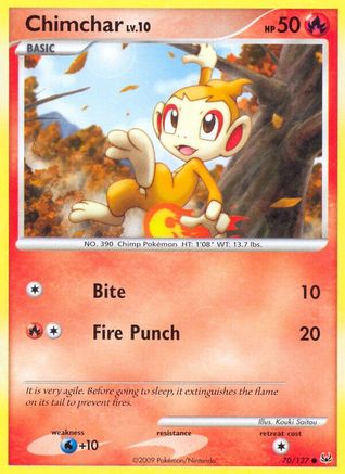 Chimchar 070  - Reverse Holofoil Platinum - Common