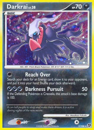 Darkrai (3)  - Holofoil Great Encounters - Holo Rare