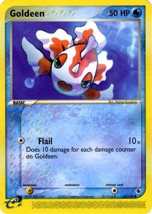 Goldeen 055  - Reverse Holofoil Ruby and Sapphire - Common