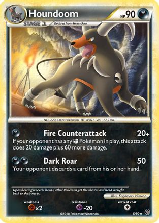 Houndoom  - Holofoil Undaunted - Holo Rare