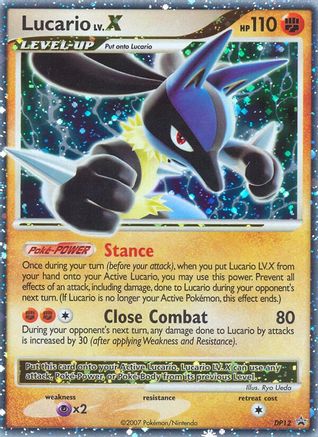 Lucario LV.X - DP12  - Holofoil Diamond and Pearl Promos - Promo