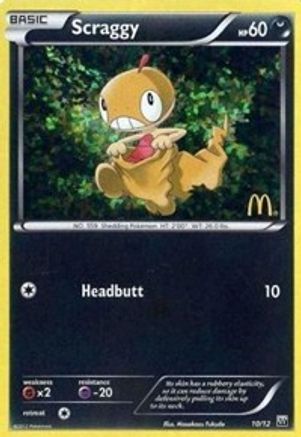 Scraggy - 10/12/12  - Holofoil McDonalds Promos 2012 - Promo
