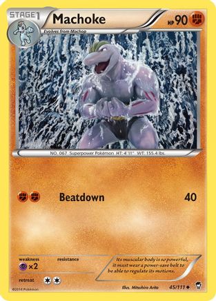 Machoke 045  XY  Furious Fists - Uncommon