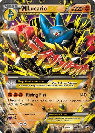 M Lucario EX 055  - Holofoil XY  Furious Fists - Ultra Rare