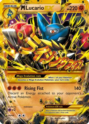 M Lucario EX (Secret) 113  - Holofoil XY  Furious Fists - Secret Rare