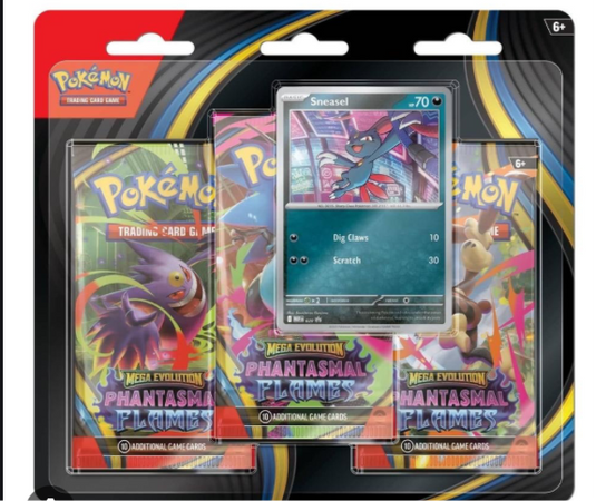 POKEMON ME02 phantasmal flames 3 PACK BLISTER