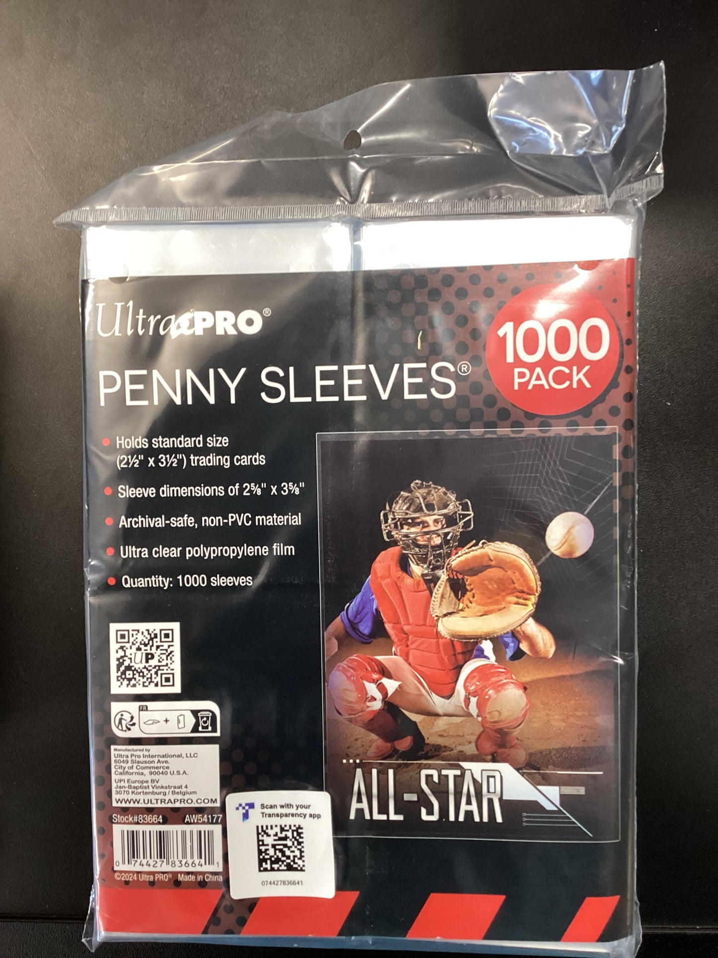 Ultra Pro Penny Sleeves 1000 pack