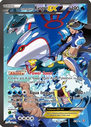Team Aqua's Kyogre EX 006  - Holofoil Double Crisis - Ultra Rare