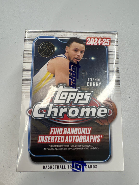 24-25 Topps Chrome Basketball blaster box
