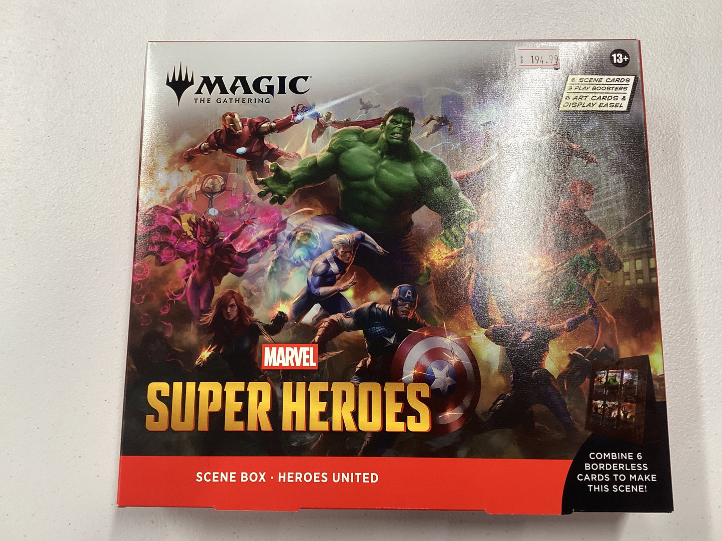 Magic The Gathering super heroes scene box hero’s united