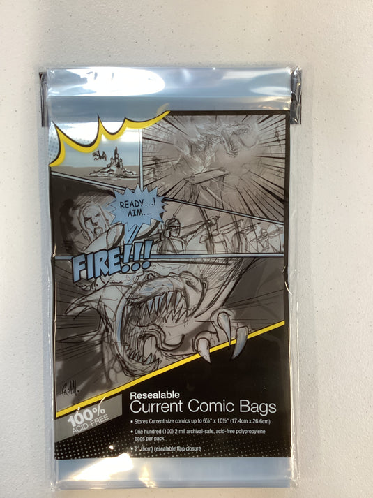 Ultra-Pro Resealable Current Comic Bags - 100