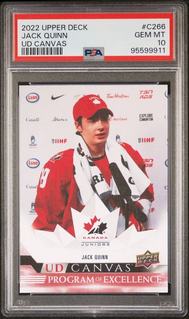 2022 Upper Deck Jack Quinn UD Canvas | PSA 10