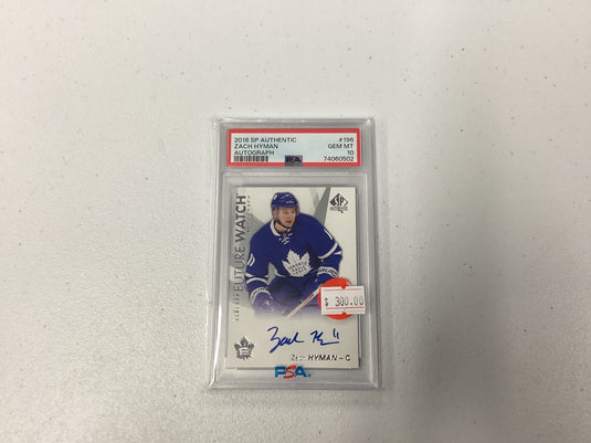 2016 sp authentic Zach Hyman  auto psa 10