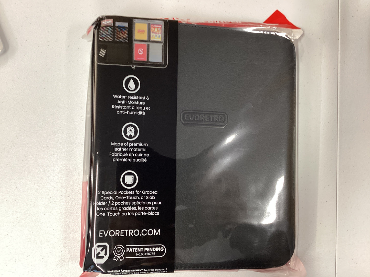 Evoretro shield + top loader binder holds 96