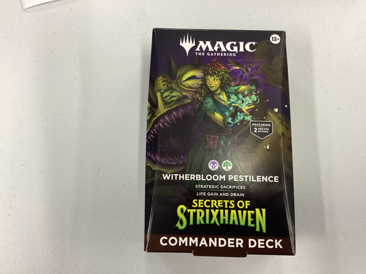 Magic The Gathering Secrets of Strixhaven Commander Deck- witherbloom pestilence
