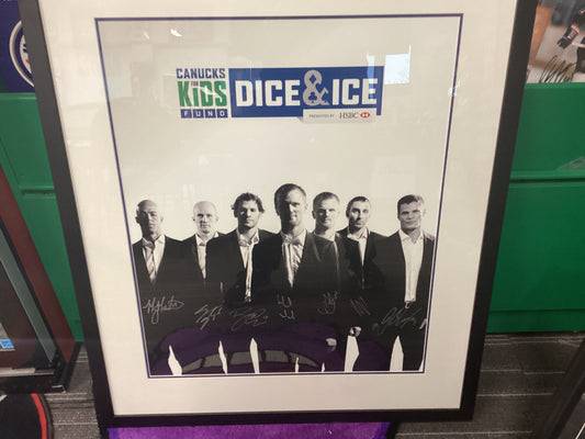 Vancouver Canuck poster signed