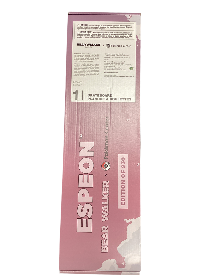 Load image into Gallery viewer, Pokémon center x bear walker skate board limited edition /930 ESPEON
